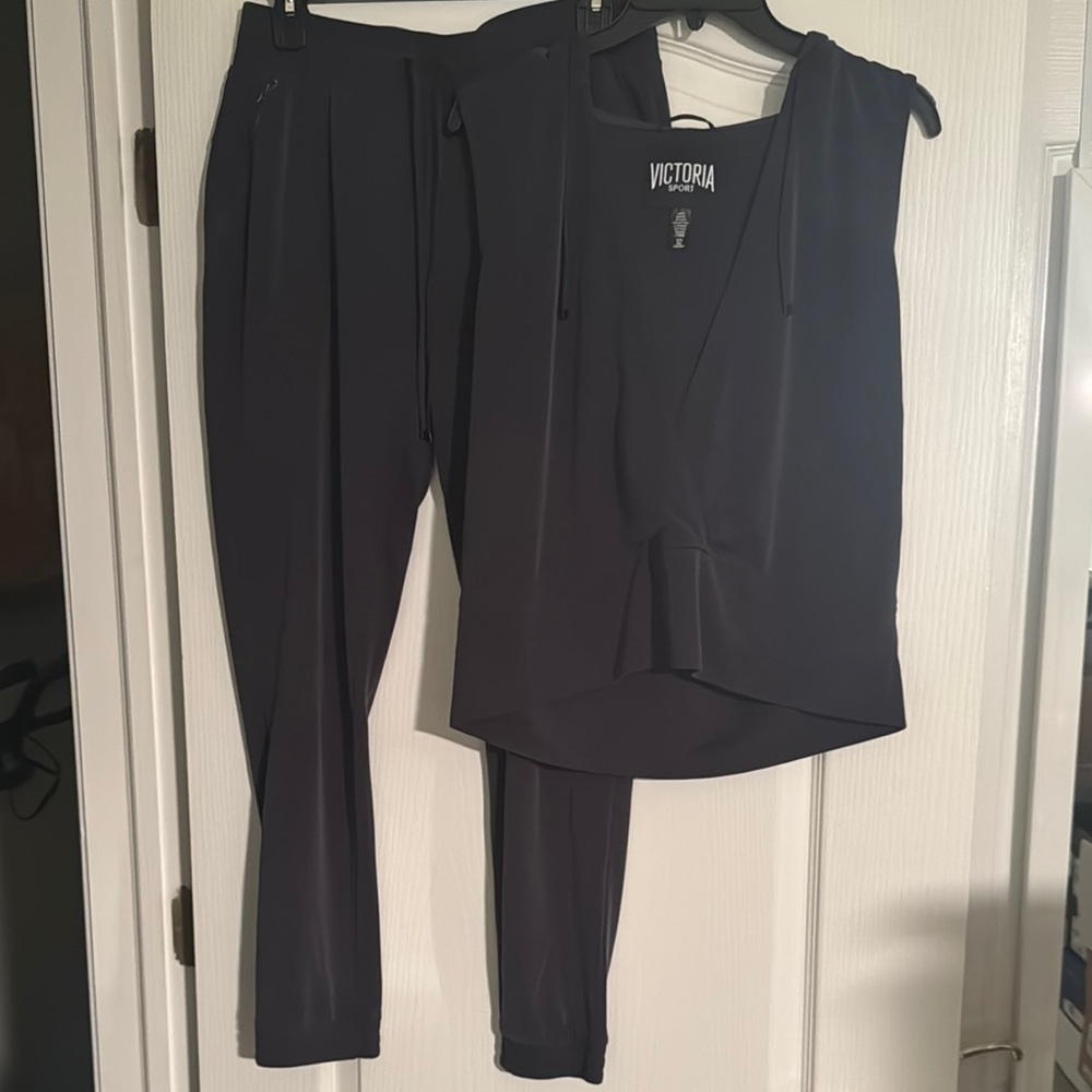 Women's Black Pants & Jumpsuit Set